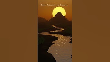 Make A Sunset River Scene in Blender - Tutorial