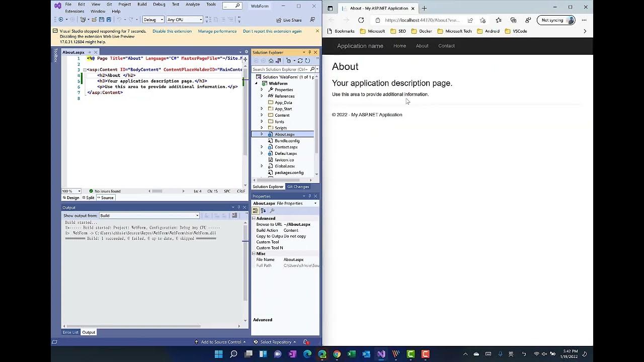 Visual Studio 2022 Web Live Preview Demo - YouTube