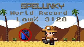 Spelunky Classic Low% former World Record 3:28