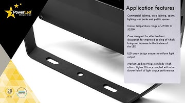 BLADE IP65 harsh environment floodlight from PowerLed