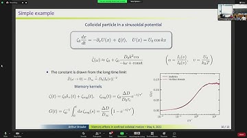 Memory effects in confined colloidal motion