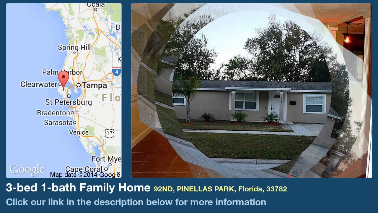 new homes in houston 3-bed 1-bath Family Home for Sale in Pinellas Park, Florida on florida-magic.com