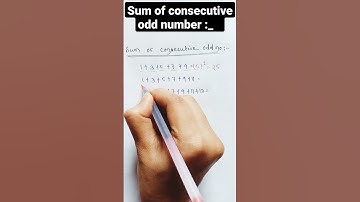 sum of consecutive odd numbers 😍math tricks#viral 🔥🔥🔥#shorts 🥰