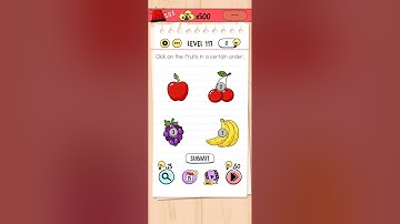 Click on the fruits in a certain order - Brain Test - Level 117