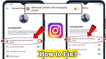 How to Fix Removed content and messaging issues in Instagram | Removed content and messaging issues