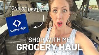 ✨GROCERY HAUL✨ for our large fam - 4 Stores! || 20+ Sam’s Club April 2023 DEALS!!