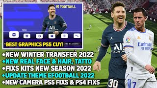 PES 2022 PPSSPP Chelito V1 Special Mega Update, Real Face & Tatto Best Graphics New Transfer Winter