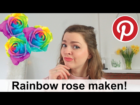 Regenboog rozen maken | GirlWiththepin #10