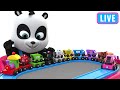 Pinky And Panda Learning Colors With Preschool Toy Train Live Stream 