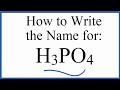 Naming and Properties of H3PO4