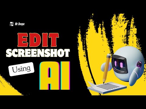 Screenshot Editing with Artificial Intelligence 😍 most powerful AI tool