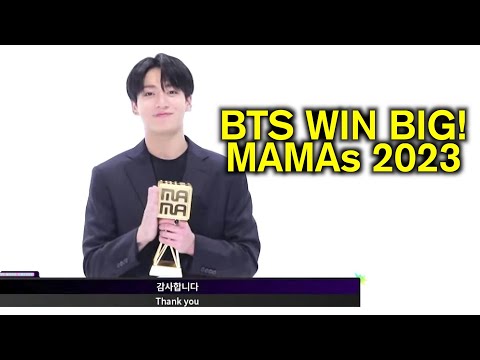 BTS WIN ICON OF THE YEAR (MAMA 2023) | Jungkook Acceptance Speech