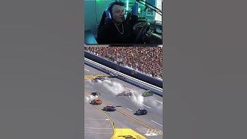 HUGE IRACING FINAL CRASH AT TALLADEGA!!! #NASCAR #IRACING