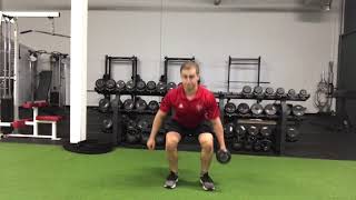 Offset DB Suitcase Squat