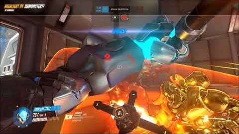Reinhardt combo with dva hexa kill