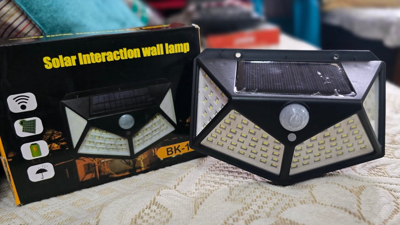 Solar Interaction Wall Lamp Unboing Full Details | Solar 