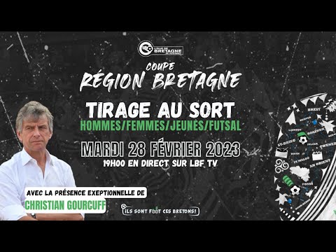 Tirages au sort Coupe Région Bretagne Futsal/Hommes/Femmes/Jeunes (LBF TV)