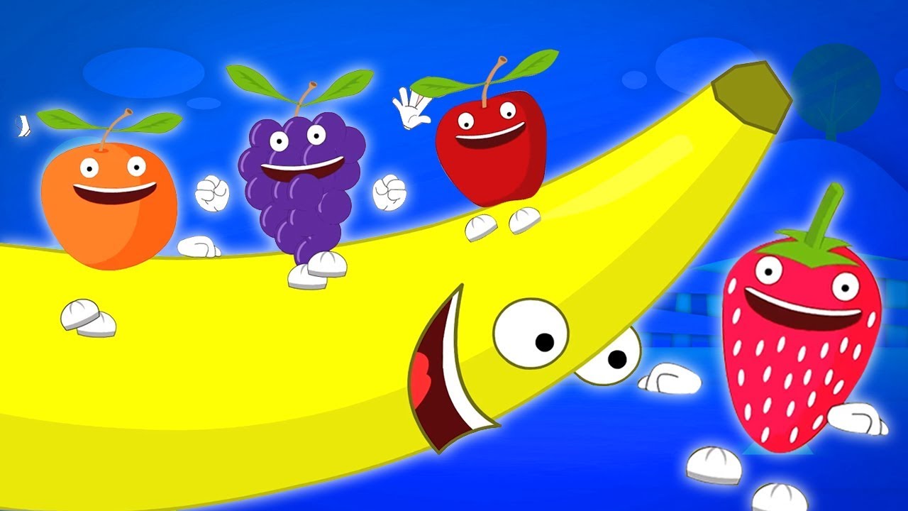 Five Little Fruits | Nursery Rhymes For Children by Kids Baby Club ...