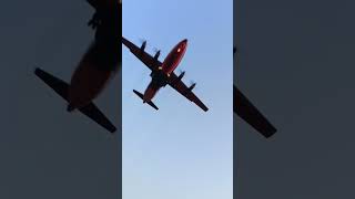 Big Ukrainian Antonov An-12 Plane Landing