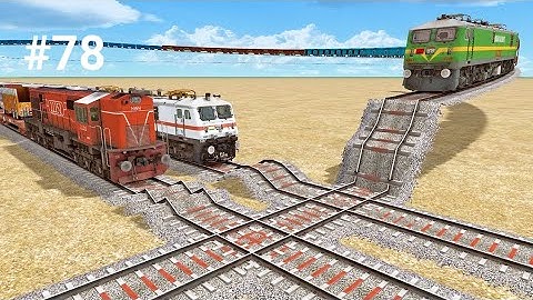 3 TRAINS RUNNING ON RISKY RAILWAY 😲TRACKS | MOST Dangerous 🚝 RAILROAD TRACKS | TRAIN SIMULATOR 2023