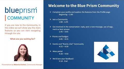 Getting Started with Blue Prism Community