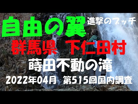 【進撃のブッチ】【蒔田不動の滝】【群馬県 下仁田町】【第515回国内調査202304】【1080ｐ60fps】【Japan waterfall]】