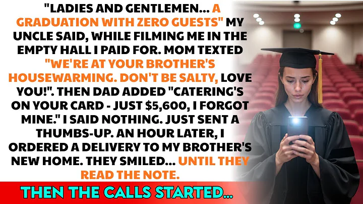 “Ladies And Gentlemen… A Graduation With Zero Guests,” My Uncle Said, While Filming Me In The Empty