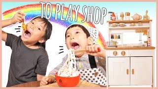 めん料理セット Woody Puddy 木のままごと&ままごとキッチン  かのん&りんたん ♥ -Bonitos TV- ♥