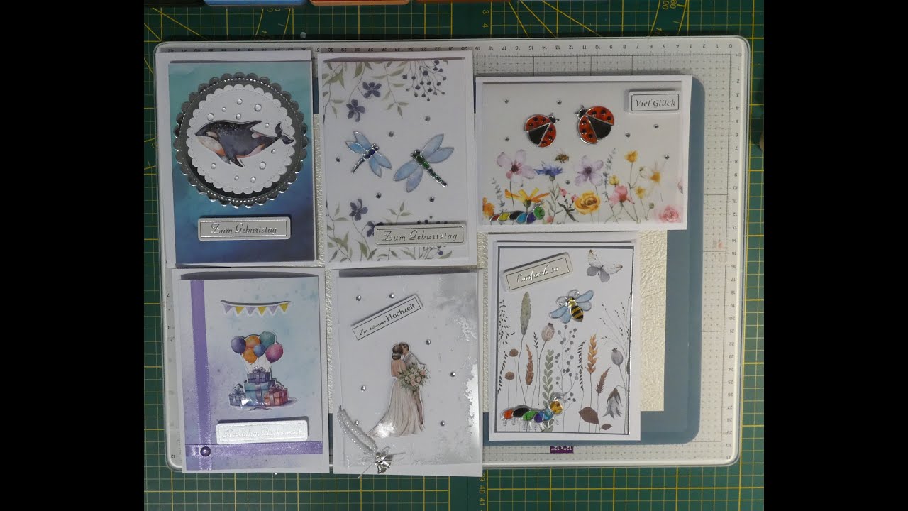 Die NEUEN Action VELLUM BLÖCKE , ich gestalte damit Karten