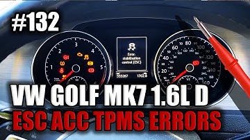 VOLKSWAGEN GOLF MK7 1.6L DIESEL - INTERMITTENT NO START WITH ESC ACC TPMS EPB ERRORS