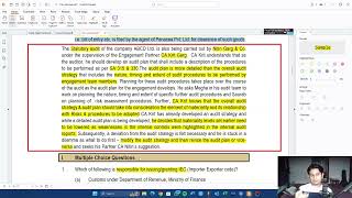 IBS Case Study 5 (CA FINAL MAY 2024)