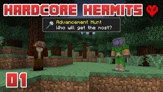 ADVANCEMENT HUNTER FALSE! ⚔️ | Hardcore Hermits | 01 | Minecraft Advancement Challenge