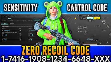 BGMI 3.5 UPDATE SENSITIVITY CODE 🤯 | BGMI BEST SENSITIVITY SETTING | BGMI ZERO RECOIL SENSITIVE