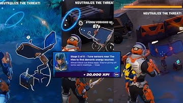 FORTNITE QUEST GUIDE – Tune Sensors Locations EASY Walkthrough ⚡