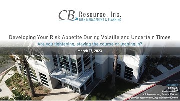 Developing Your Risk Appetite During Volatile and Uncertain Times