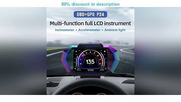 Latest Products You Must Know! P24 OBD2+GPS HUD Car Head Up Display Multi-function Intelligent Ca