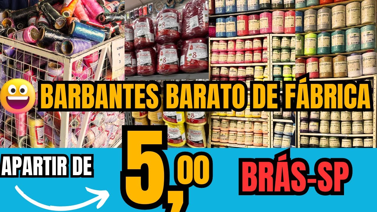 BARBANTES BARATO DE FÁBRICA / PARTE 2 BRÁS- SP