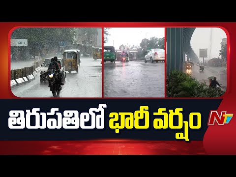 Heavy Rains In Tirupati: తిరుపతిలో భారీ వర్షం.. మునిగిన టెంపుల్ సిటీ | NTV Telugu - NTVTELUGU