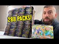 Opening 288 Packs of Pokemon Cards in 1 Sitting! 😲