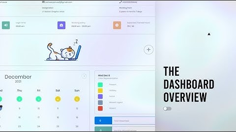 Empleado - Employee Dashboard Overview - Cloud Based HR Software