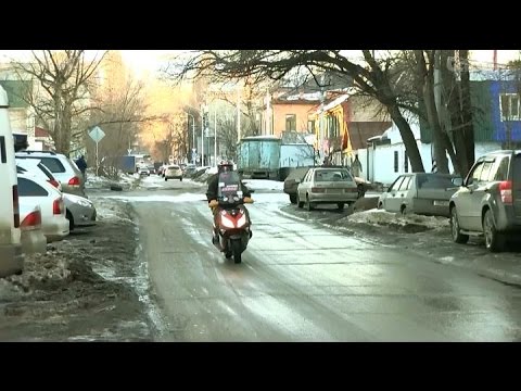 Экстремальная поездка на скутере