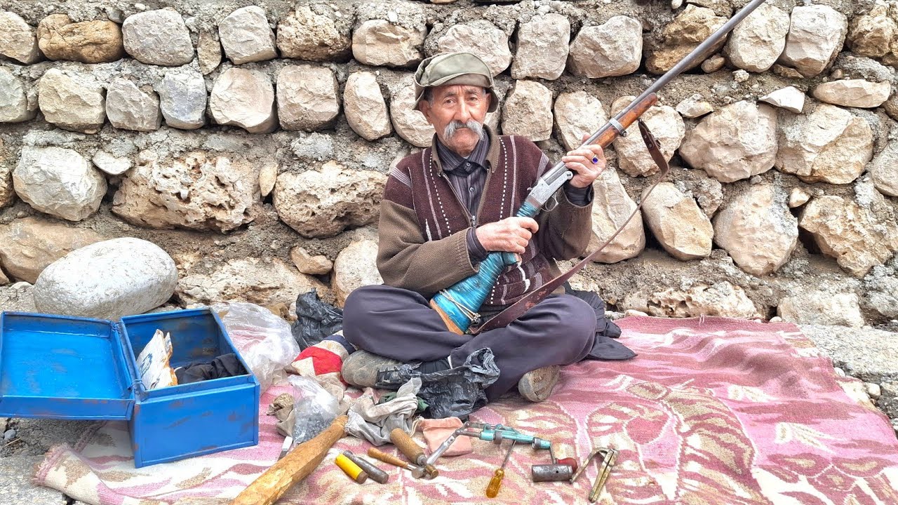 پرکردن فشنگ چارپاره شکارچی قدیمی