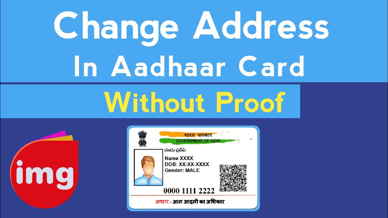 change address in aadhar card without proof bina proof ke