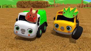 Animal Family Bus Song Learn Animals Names Nursery Rhymes & Kids Songs ToyMonster