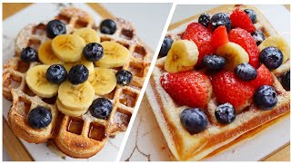 2 EASY WAFFLE RECIPES ! #HowToMakeWaffles