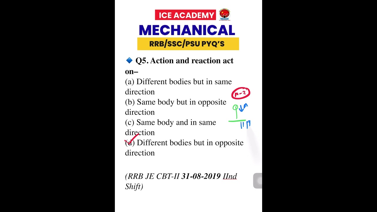 Crack  Mechanical Competitive exams , Q - 7 | 