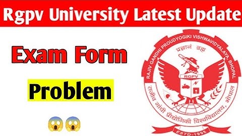 Rgpv exam form problem 😱