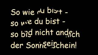 Video thumbnail of "Rolf Zuckowski - So wie du bist (Lyrics)"