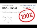 15 MINUTE Study Guide for Geometry 1 Final Exam