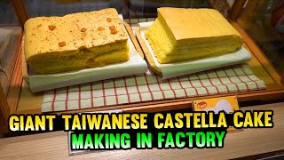 Giant Taiwanese Castella Cake ||  巨大現烤蛋糕 || Factory Cooking ||